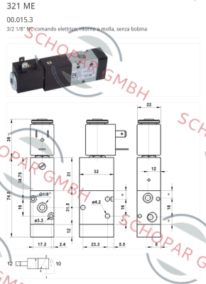 AZ Pneumatica-00.015.3 Type 321 ME, 1/8" price