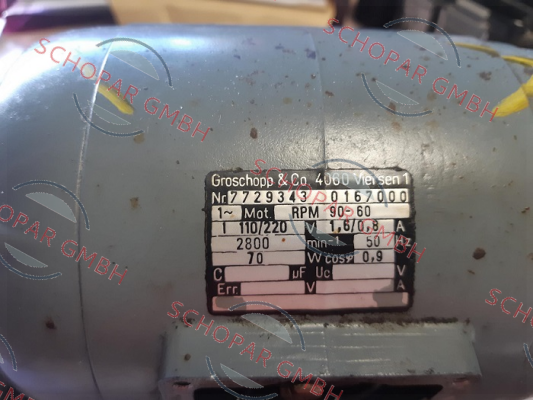 Groschopp-RPM 90-60, Nr. 7729343 0167000 obsolete  price