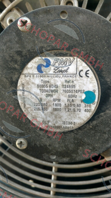 FMV-Lamel (now Ziehl Abegg)-S0350 VD43 TG030W04 230/400V 50/60HZ  price