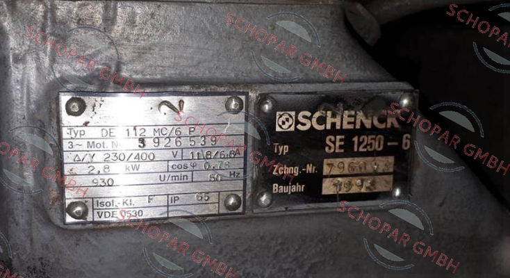 Schenck-SE 1250-6 Obsolete! Replaced by Typ F 1300-6-7.0  price