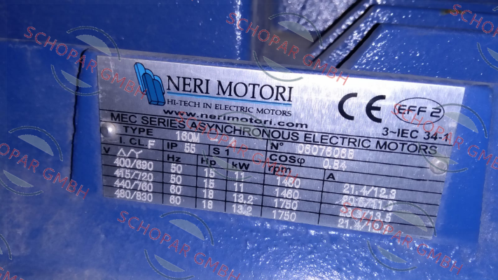 Neri Motori-MR 160L KW 15 4P B3 400/690 50HZ IE1 price