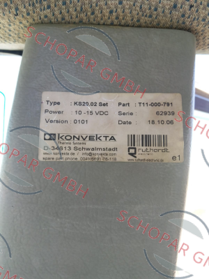 Konvekta-KS20.02 Set (T11-000-791) obsolete, replacement H11-004-446  price