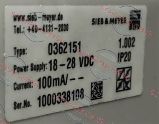 SIEB & MEYER-0362151  price