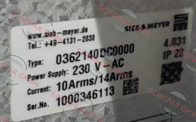 SIEB & MEYER-0362140DC0000  price
