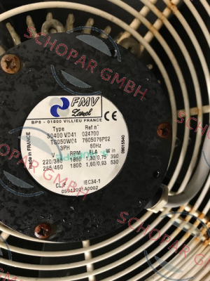 FMV-Lamel (now Ziehl Abegg)-S0400 VD41 obsolete, no replacement  price