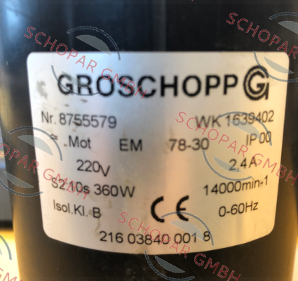 Groschopp-8755579 WK 1639402 oem  price
