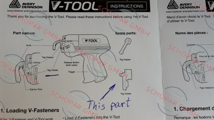 AVERY DENNISON-P04SFVT  , Type V-Tool price
