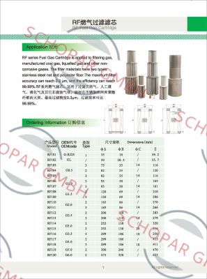 Fiorentini-G2.0 Filtering Element price