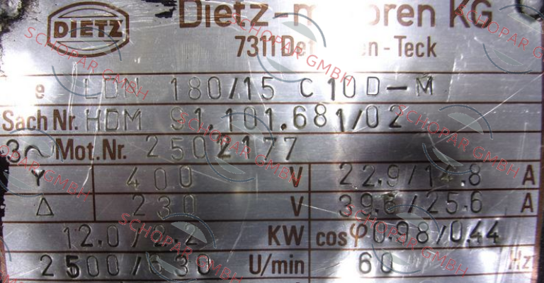 Dietz-Motoren-LDN 180/15 C10D-M price