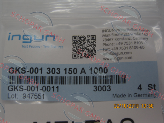 Ingun-GKS-001 303 150 A 1000 price