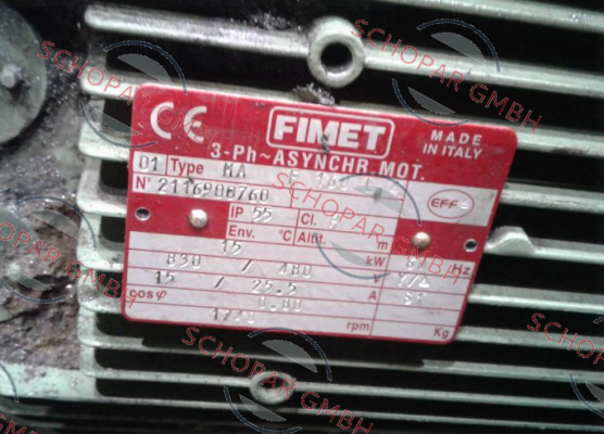 Fimet-MAF 160L4 15KW B5 price