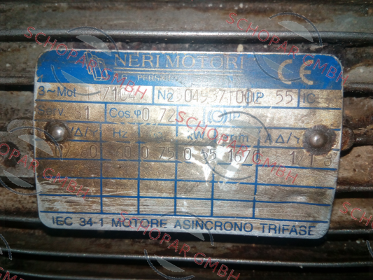 Neri Motori-IN71C4 obsolete, replaced by T 71C 4 220/380 60 IP55 CLF price