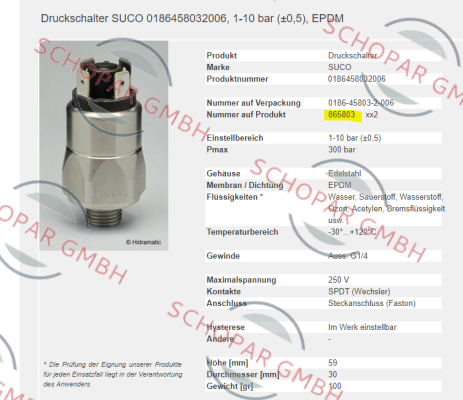 Suco-0.186.458.03.2.006 price