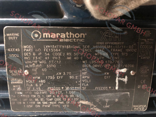 Marathon (Regal)-LVN184TTFN16840AAL the same as 45122v07 price