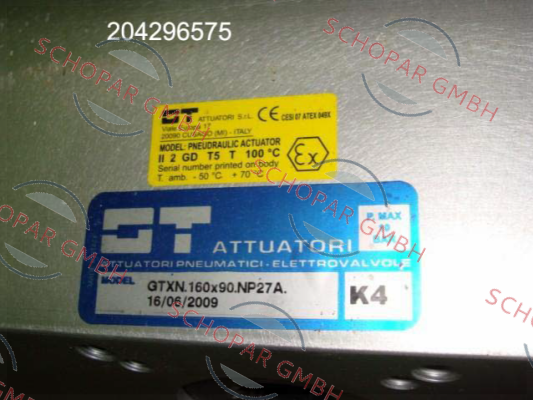 GT Attuatori-GTXN.160x90.DA.NP27A.F10/F12.000 / 58045 price