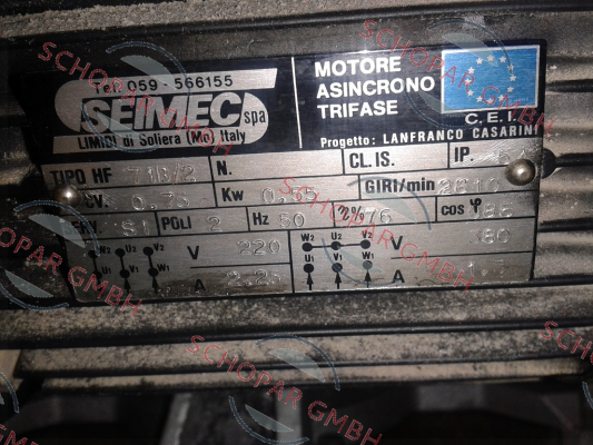 Seimec (Rossi)-Tipo HF 71B/2 price