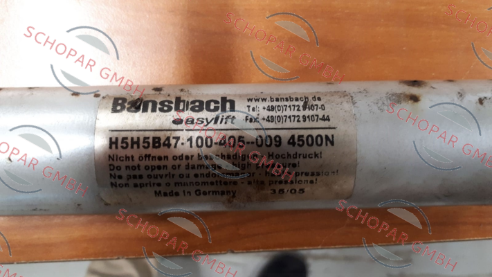 Bansbach-H5H5B47-100-405--009/4500N price