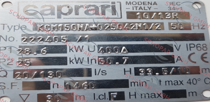 CAPRARI-OR02086 (for KCM150NA+025042N1/2) price