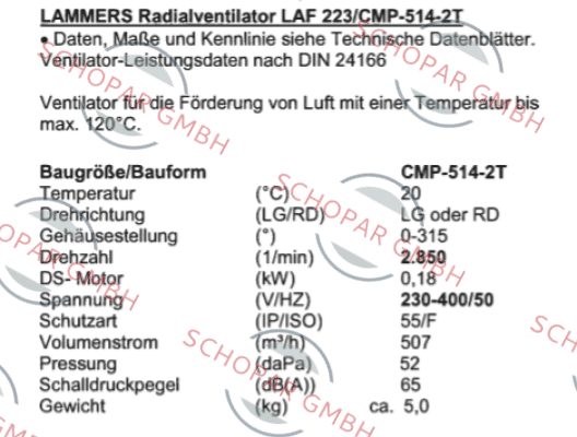 Sodeca-LAF 223/CMP-514-2T price