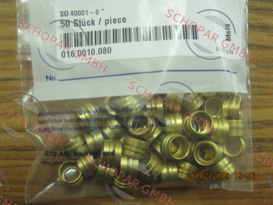 Serto-P/N: 016.0010.080 Type: SO 40001-8 price