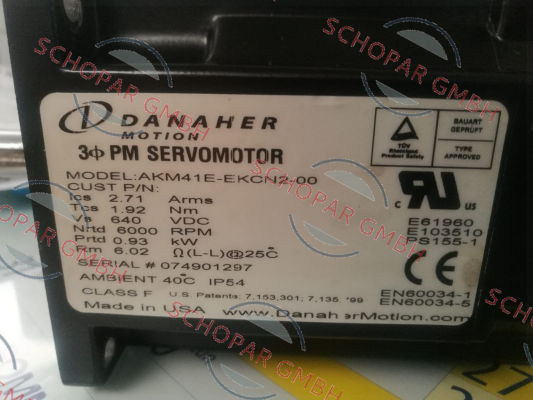 Danaher Motion-AKM41E-EKCN2-00 price