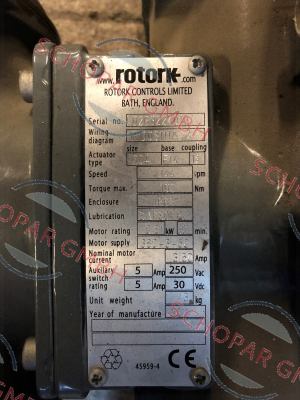 Rotork-S/N:L02632240102 price