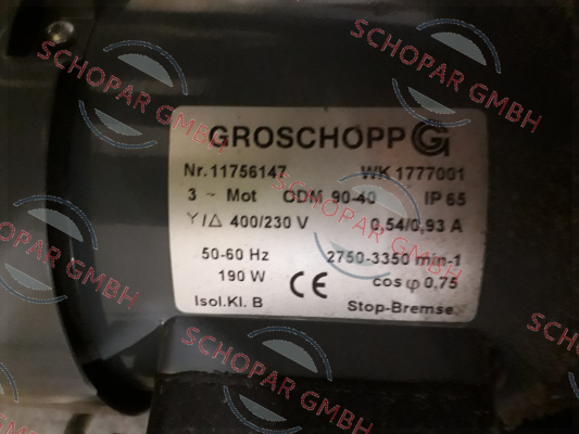 Groschopp-ODM90-40B/Z14 (44,3:1) price