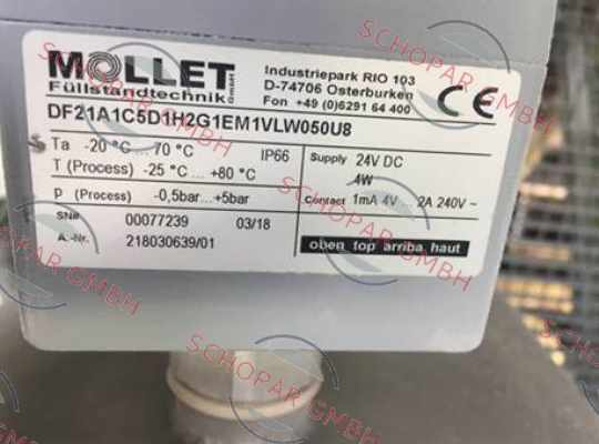 Mollet-DF21A1C5D1H2G1EM1VLW050U8 price