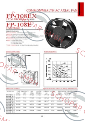 Commonwealth-wrong code FP-108EX (220 V), correct code FP108EX/230VS1WB price