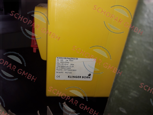 Klinger Born-K3000/GB/Mag/M12,0A (Mod.Nr.:00773420/0809) price