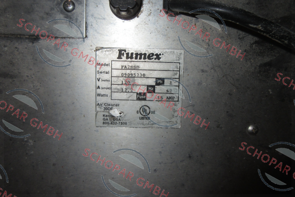 Fumex-FA2SSD old PN/ new PN FA2 price