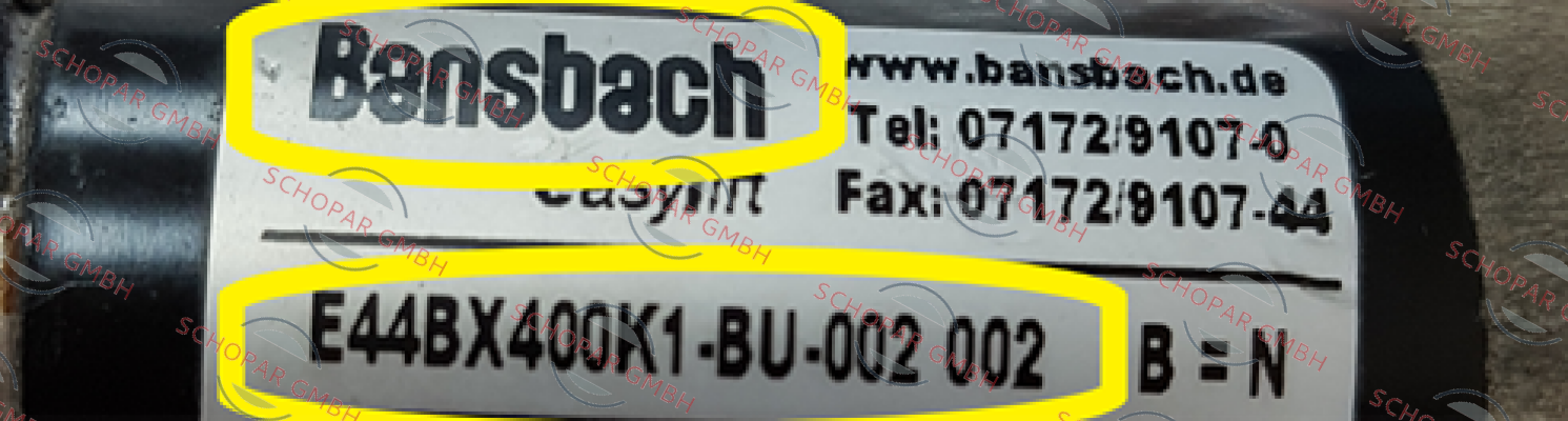 Bansbach-E44BX400K1-BU-002/002 price