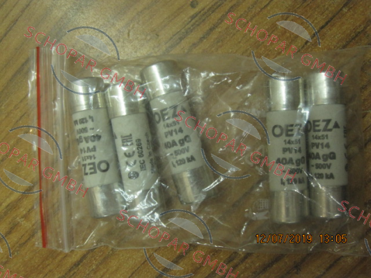 OEZ-P/N: 06734 Type: PV14 40A gG price