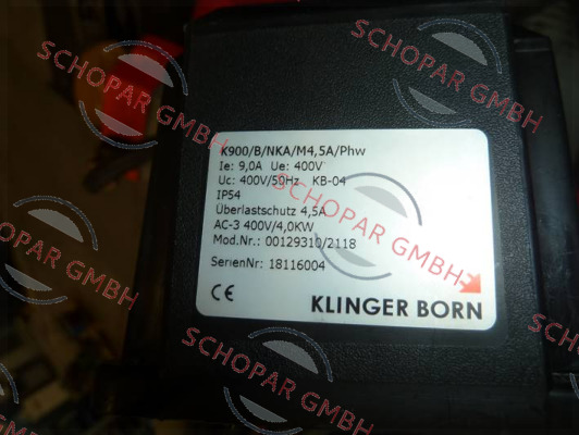 Klinger Born-0012.9310 price