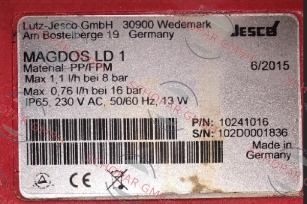 Jesco-10241016 ( MAGDOS LD 1 PP/FPM ) price