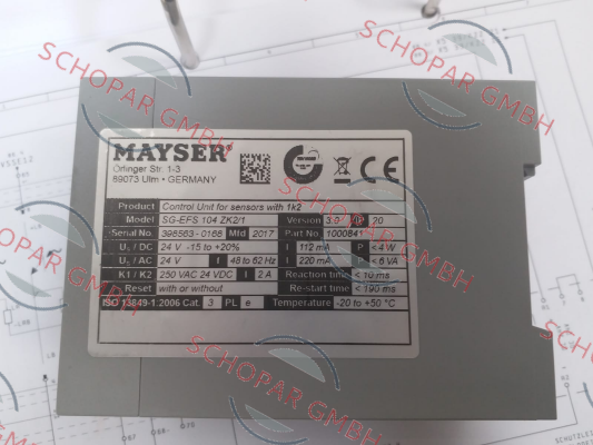 Mayser-SG-EFS 104 ZK2/1 price