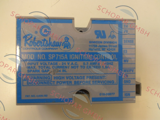 Robertshaw-SP715A price