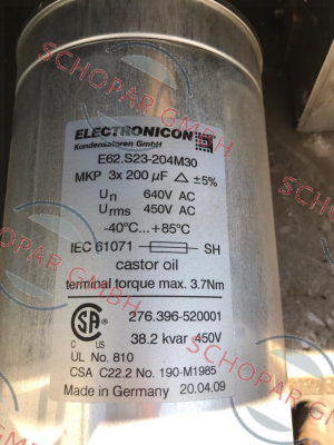 Electronicon-E62.S23-204M30 price