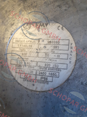 FMV-Lamel (now Ziehl Abegg)-IA05004PA25 (TX140L06) 6.20 3.60 Ampers price