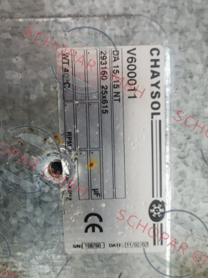 Chaysol-P/N: 72600056, Type: DA 15/15 NT price
