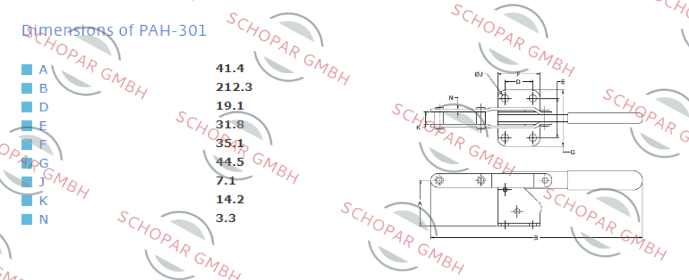 Destaco-PAH 301 price