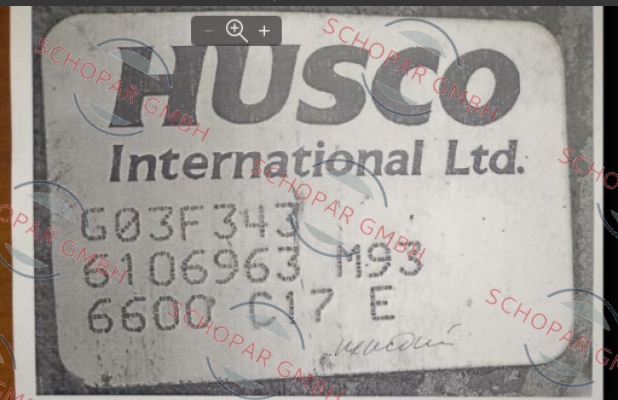 Husco-G03F343 price