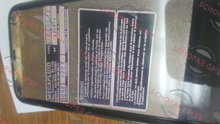 Mecafluid-Part for 125876 (OBSOLETE) price