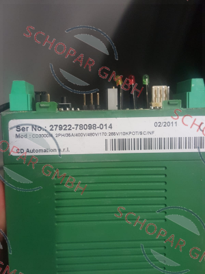 CD AUTOMATION-CD3000M 2PH/35A/400V/480V/170:265V/10KPOT/SC/NF old code / new code DM2035-42KB00020 price