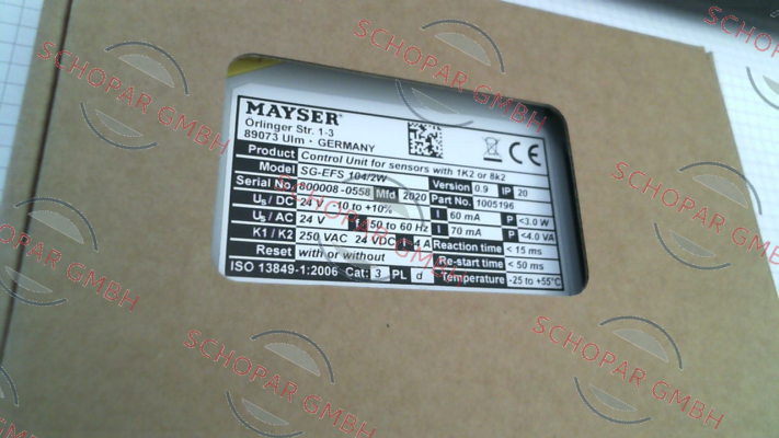 Mayser-7554-1893 - SG-EFS 104 2W 24 V price