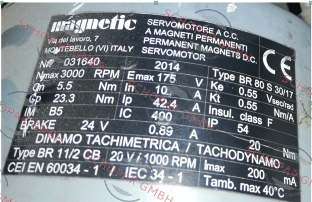 Magnetic-Nr. 031641 Type BR 80 L 30/17 price