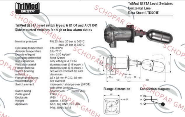 Trimod Besta-A 01 041 price