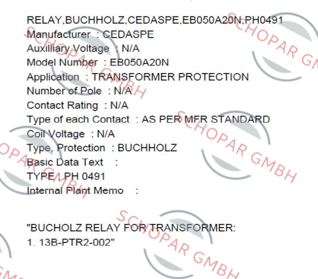 Cedaspe-BEB050A20N0 old code/ BEB050A27N1new code price