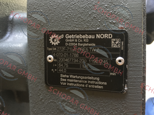 Nord-Type: SK 272F-71L/2 BRE5 TW Z OEM price