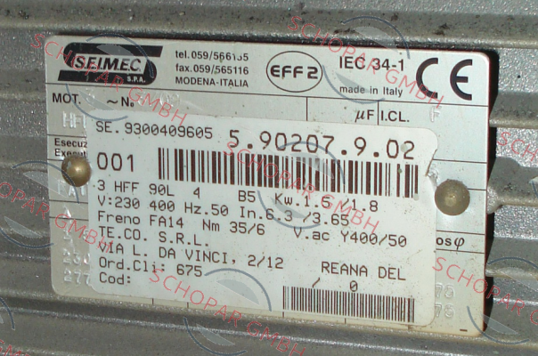 Seimec (Rossi)-5.90207.9.02 price